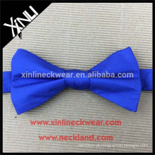 100% artesanal perfeito nó algodão Material Mens azul Royal Bowtie